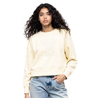 NFL BUFFALO BILLS JOSH ALLEN #17 NEUTRAL PNN WOMEN'S FLC CREWNECK (EGGSHELL)
