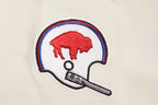NFL BUFFALO BILLS RETRO CLASSIC CHANDAIL À CAPUCHON COURT POUR FEMME (COQUILLE D'ŒUF/BLEU ROYAL)