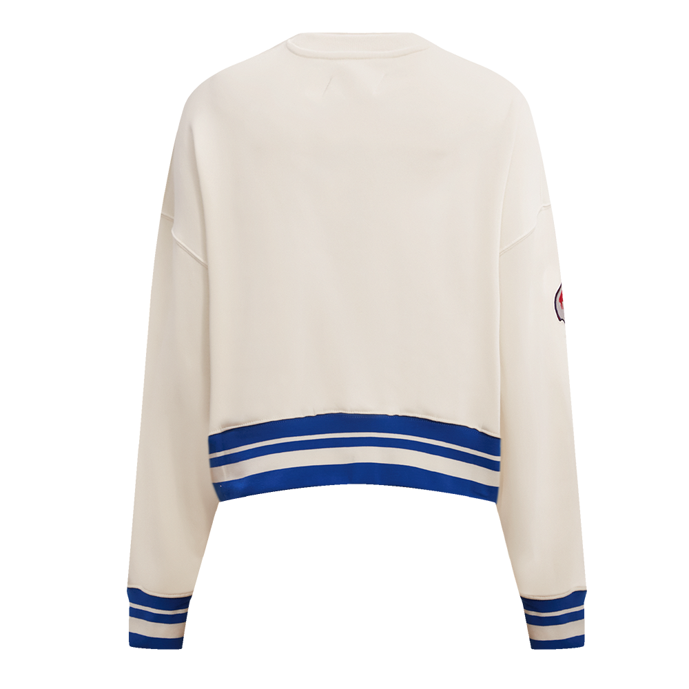 NFL BUFFALO BILLS RETRO CLASSIC CHANDAIL À COL ROND POUR FEMME (COQUILLE D'ŒUF/BLEU ROYAL)