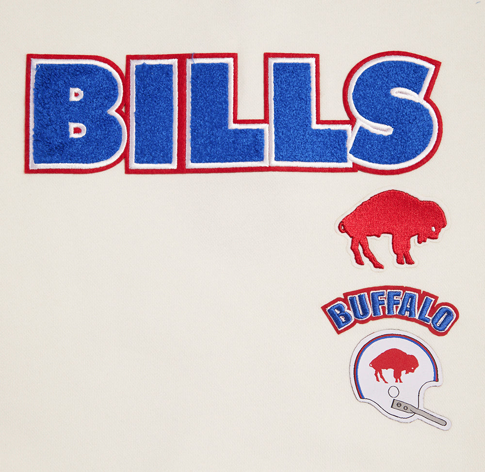 NFL BUFFALO BILLS RETRO CLASSIC CHANDAIL À COL ROND POUR FEMME (COQUILLE D'ŒUF/BLEU ROYAL)