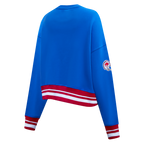 NFL BUFFALO BILLS RETRO CLASSIC CHANDAIL À COL ROND POUR FEMME (BLEU ROYAL/ROUGE)