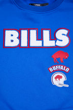 NFL BUFFALO BILLS RETRO CLASSIC CHANDAIL À COL ROND POUR FEMME (BLEU ROYAL/ROUGE)