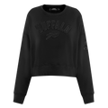 NFL BUFFALO BILLS TRIPLE BLACK WOMEN'S FLC CREWNECK (TRIPLE BLACK WOMEN'S)