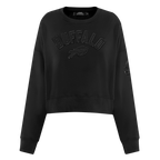 NFL BUFFALO BILLS TRIPLE BLACK WOMEN'S FLC CREWNECK (TRIPLE BLACK WOMEN'S)