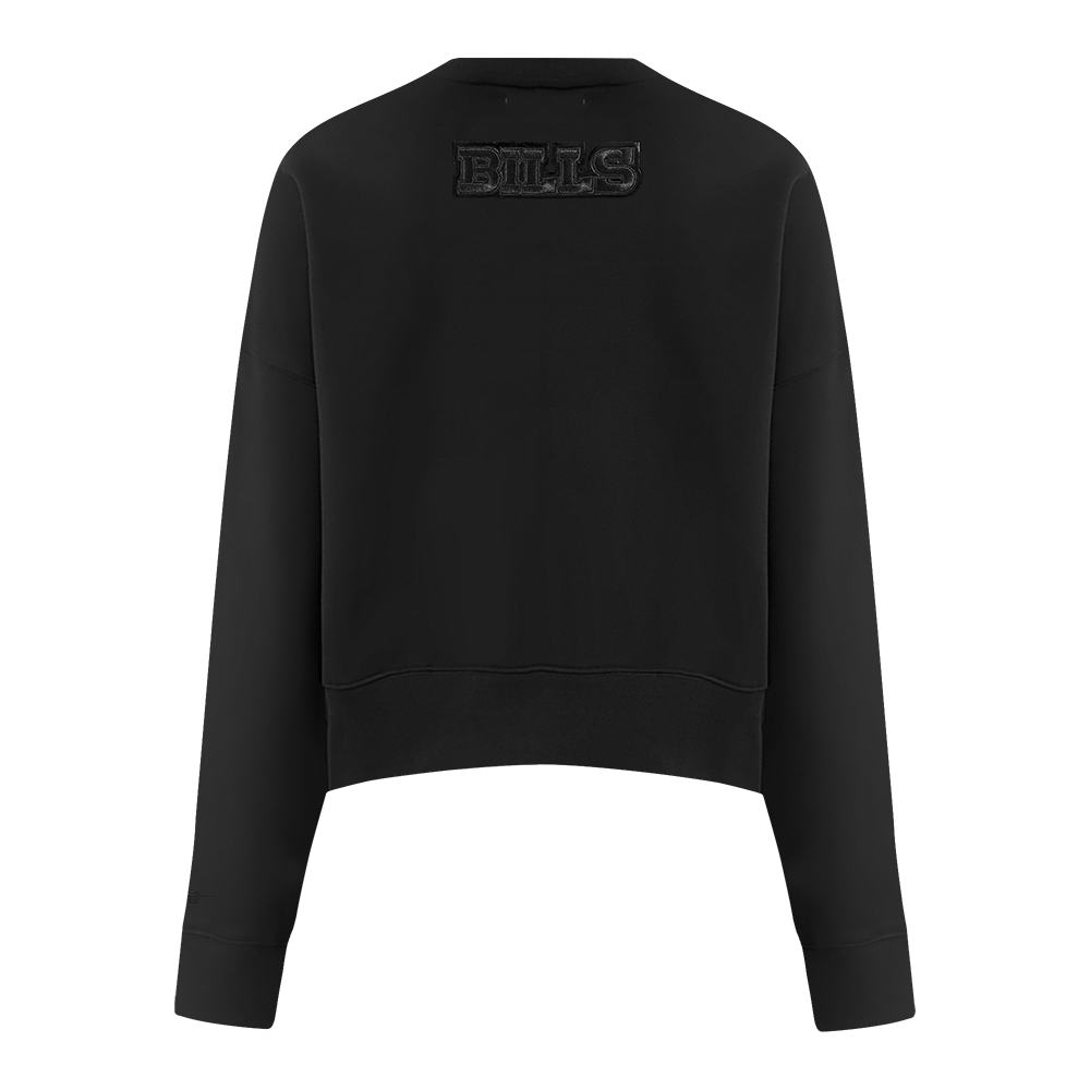 NFL BUFFALO BILLS TRIPLE BLACK WOMEN'S FLC CREWNECK (TRIPLE BLACK WOMEN'S)