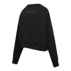 NFL BUFFALO BILLS TRIPLE BLACK WOMEN'S FLC CREWNECK (TRIPLE BLACK WOMEN'S)