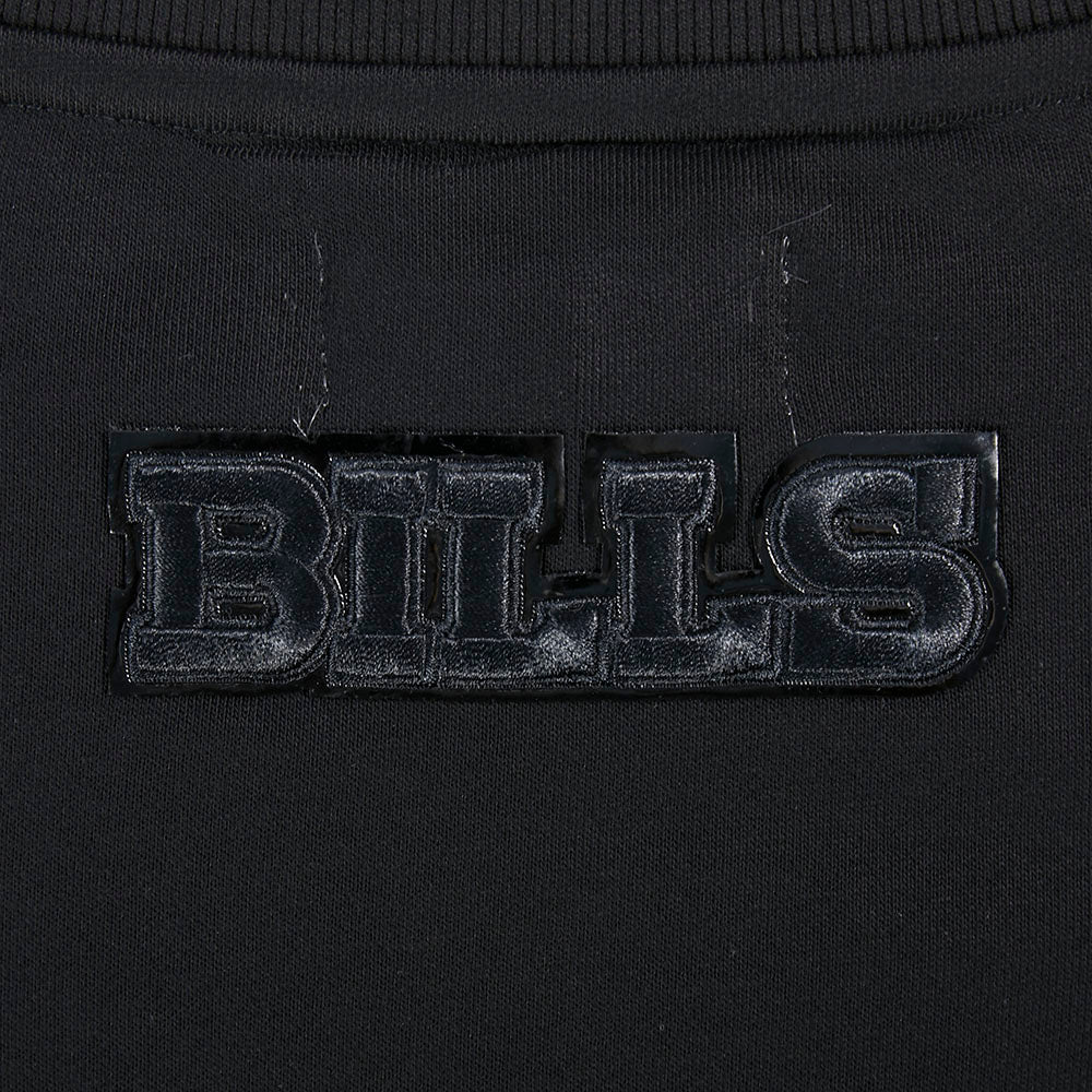 NFL BUFFALO BILLS TRIPLE BLACK WOMEN'S FLC CREWNECK (TRIPLE BLACK WOMEN'S)