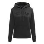 NFL BUFFALO BILLS TRIPLE BLACK WOMEN'S FLEECE PULLOVER HOODIE (TRIPLE BLACK WOMEN'S)