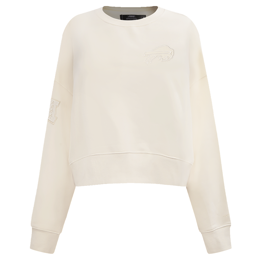 NFL BUFFALO BILLS NEUTRAL WOMEN'S CREWNECK (EGGSHELL)