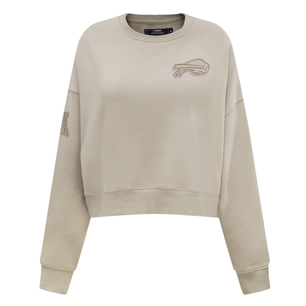 NFL BUFFALO BILLS NEUTRAL WOMEN'S CREWNECK (TAUPE)