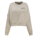 NFL BUFFALO BILLS NEUTRAL WOMEN'S CREWNECK (TAUPE)