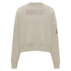 NFL BUFFALO BILLS NEUTRAL WOMEN'S CREWNECK (TAUPE)