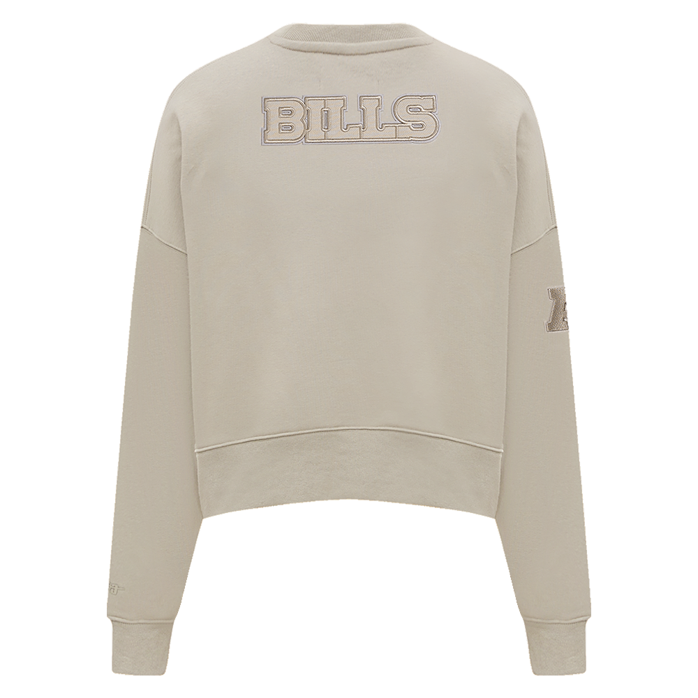 NFL BUFFALO BILLS NEUTRAL WOMEN'S CREWNECK (TAUPE)