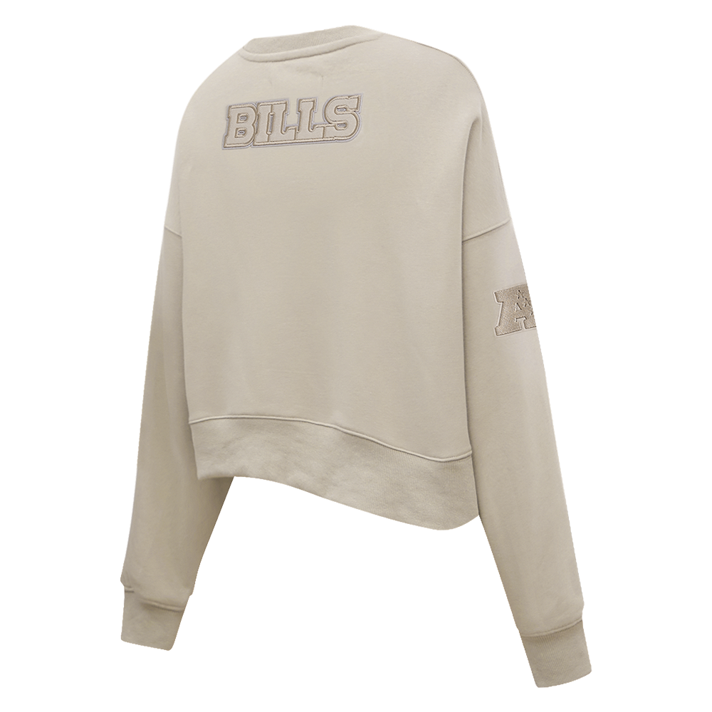 NFL BUFFALO BILLS NEUTRAL WOMEN'S CREWNECK (TAUPE)