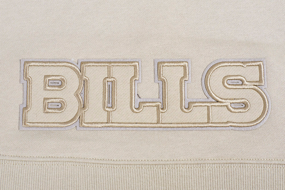 NFL BUFFALO BILLS NEUTRAL CHANDAIL À CAPUCHON COURT POUR FEMME (TAUPE)