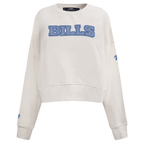 NFL BUFFALO BILLS VARSITY BLUES WOMEN'S CREWNECK (LINEN)