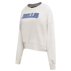 NFL BUFFALO BILLS VARSITY BLUES WOMEN'S CREWNECK (LINEN)
