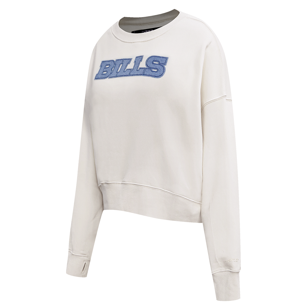 NFL BUFFALO BILLS VARSITY BLUES WOMEN'S CREWNECK (LINEN)