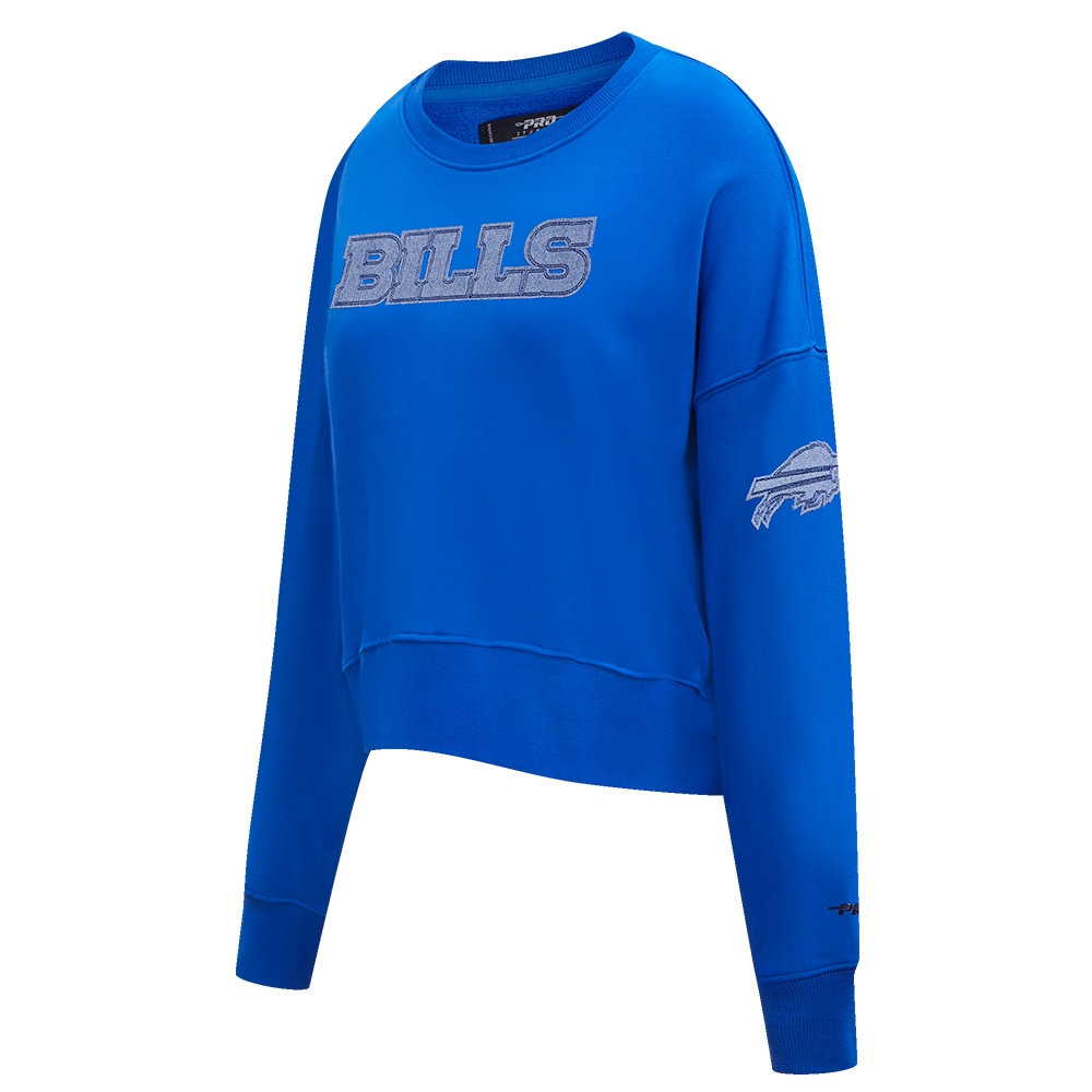 NFL BUFFALO BILLS VARSITY BLUES WOMEN'S CREWNECK (ROYAL BLUE)