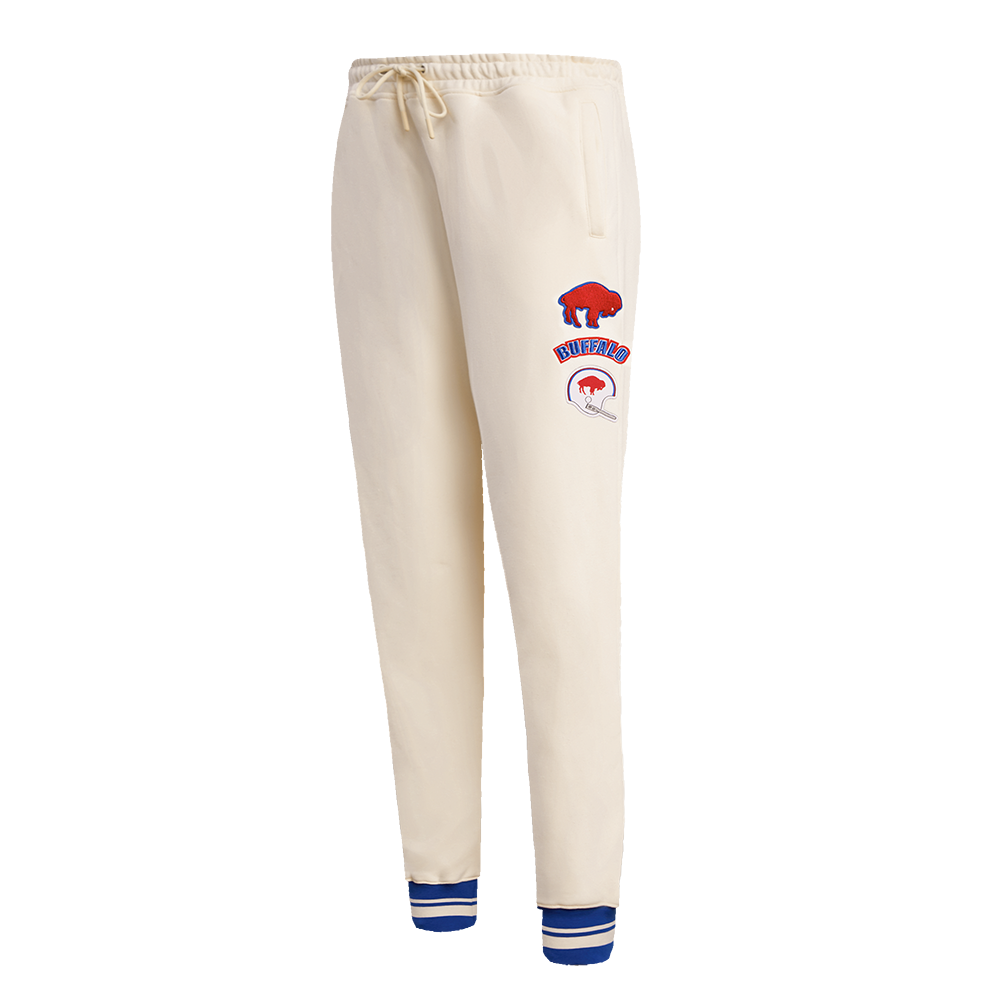NFL BUFFALO BILLS RETRO CLASSIC WOMEN'S SWEATPANT (EGGSHELL/ROYAL BLUE)