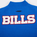 NFL BUFFALO BILLS CLASSIC BLOUSON COLLÉGIAL EN LAINE POUR FEMME (BLEU ROYAL/BLANC)