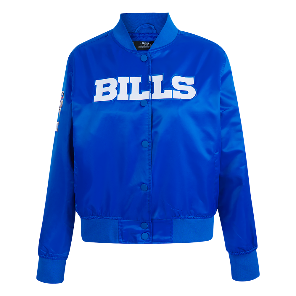 NFL BUFFALO BILLS CLASSIC WOMEN'S SATIN JACKET (ROYAL BLUE)