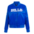 NFL BUFFALO BILLS CLASSIC WOMEN'S SATIN JACKET (ROYAL BLUE)