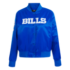NFL BUFFALO BILLS CLASSIC WOMEN'S SATIN JACKET (ROYAL BLUE)