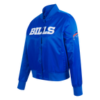 NFL BUFFALO BILLS CLASSIC WOMEN'S SATIN JACKET (ROYAL BLUE)