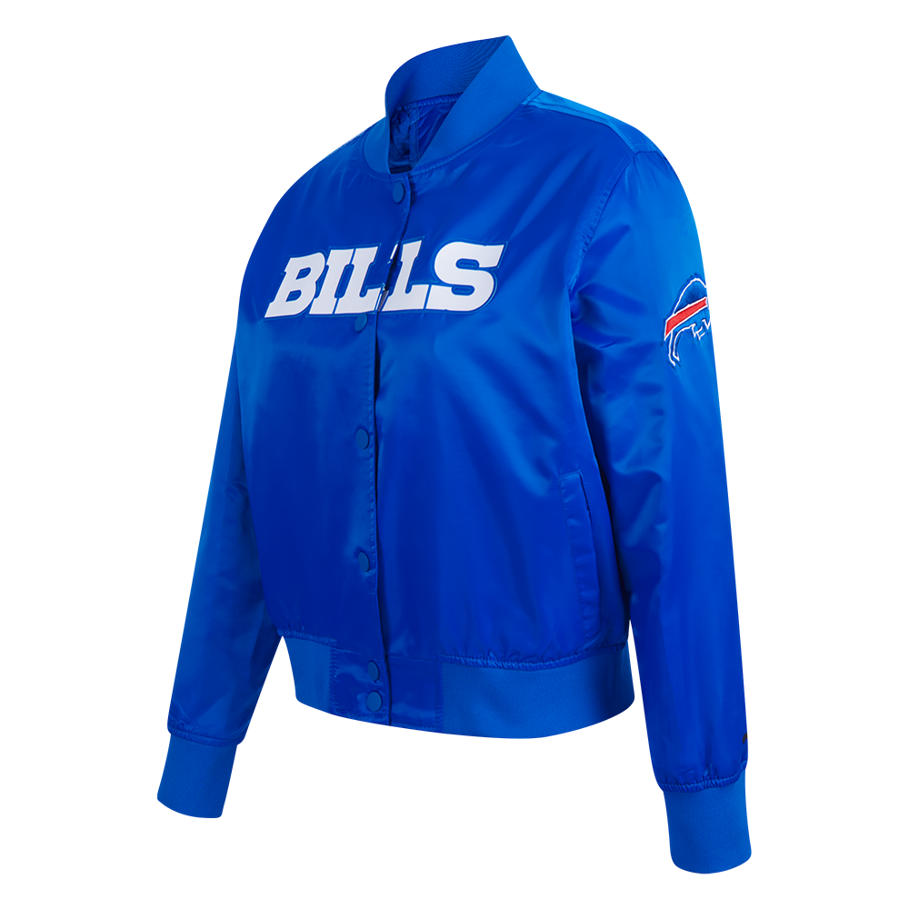 NFL BUFFALO BILLS CLASSIC WOMEN'S SATIN JACKET (ROYAL BLUE)