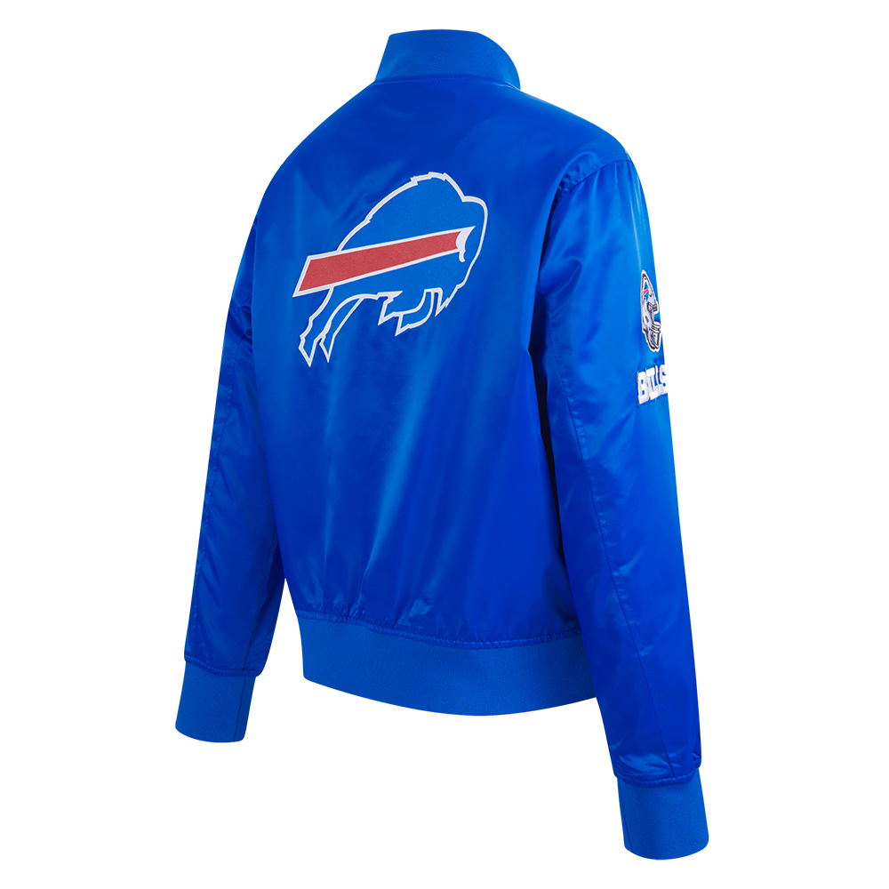 NFL BUFFALO BILLS CLASSIC WOMEN'S SATIN JACKET (ROYAL BLUE)