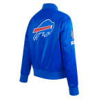 NFL BUFFALO BILLS CLASSIC WOMEN'S SATIN JACKET (ROYAL BLUE)