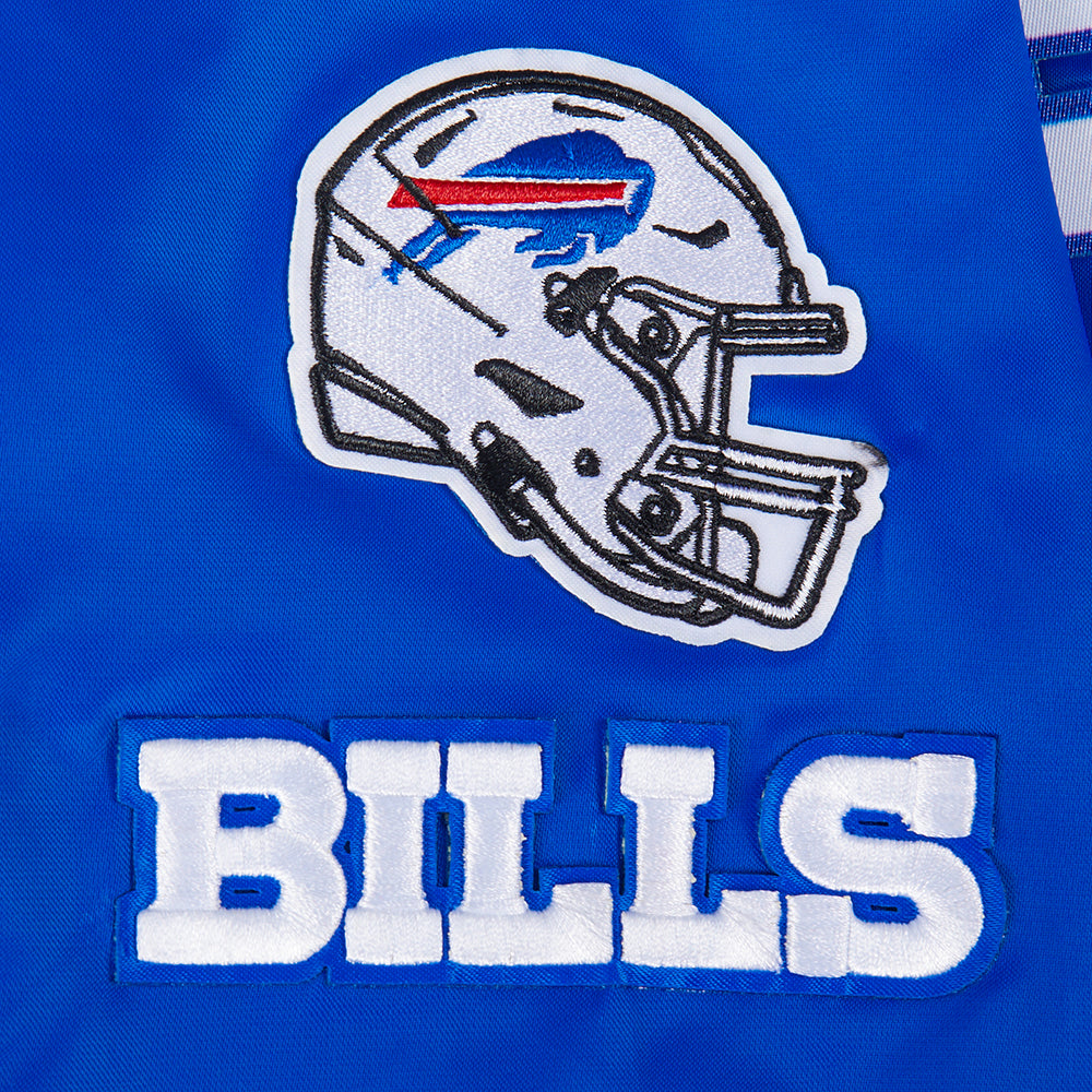 NFL BUFFALO BILLS CLASSIC WOMEN'S SATIN JACKET (ROYAL BLUE)