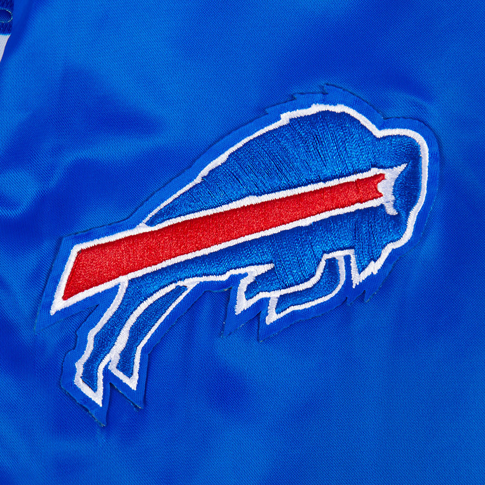 NFL BUFFALO BILLS CLASSIC WOMEN'S SATIN JACKET (ROYAL BLUE)