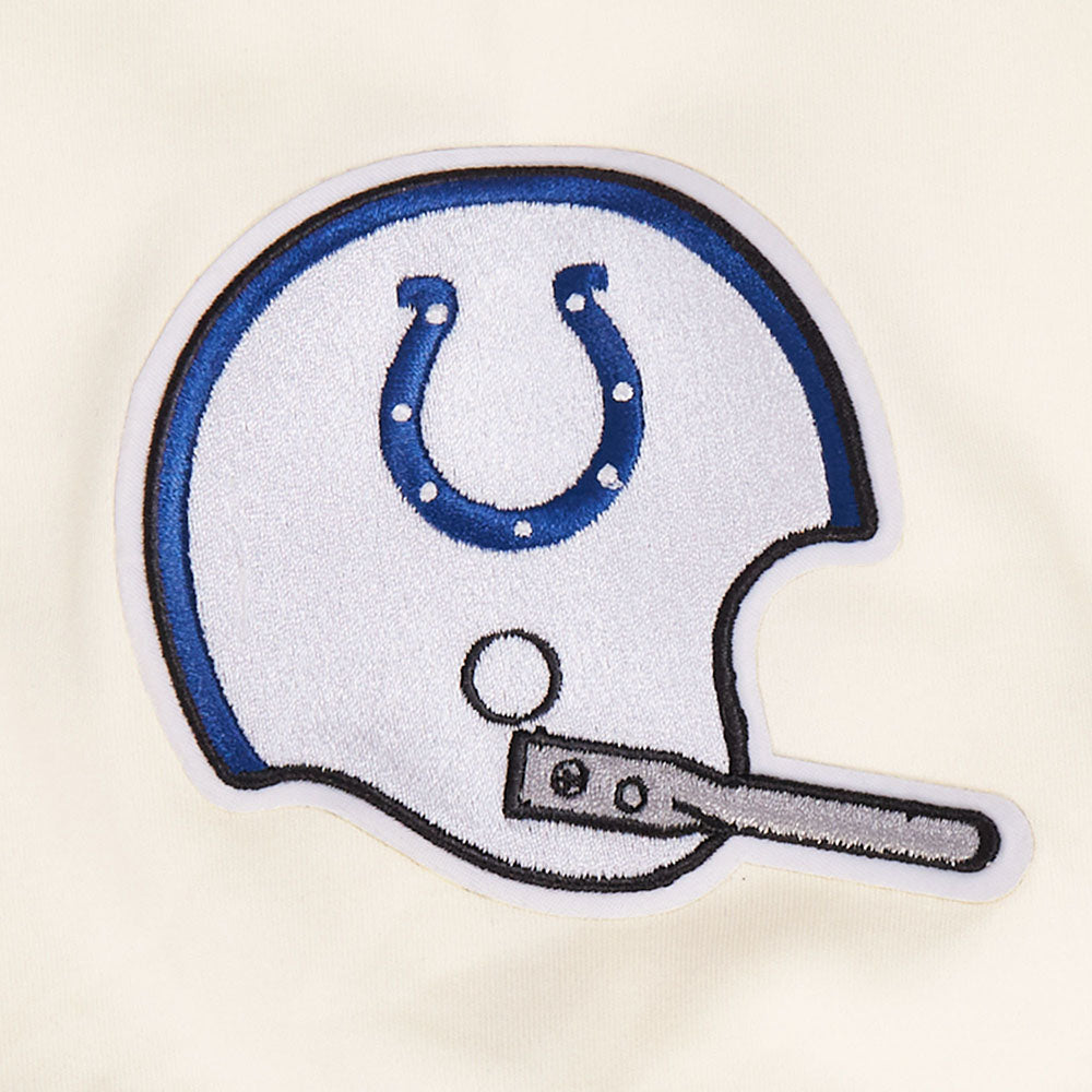 NFL BALTIMORE COLTS RETRO CLASSIC T-SHIRT EN MAILLE DOUBLE POUR HOMME (COQUILLE D'ŒUF/BLEU ROYAL)