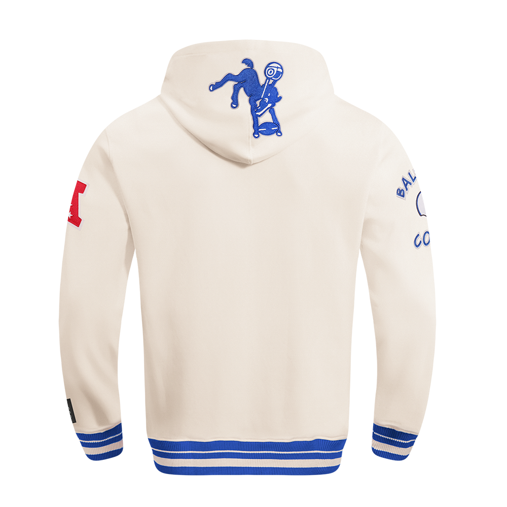 NFL BALTIMORE COLTS RETRO CLASSIC CHANDAIL À CAPUCHON POUR HOMME (COQUILLE D'ŒUF/BLEU ROYAL)