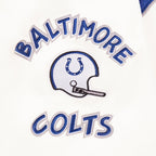 NFL BALTIMORE COLTS RETRO CLASSIC CHANDAIL À CAPUCHON POUR HOMME (COQUILLE D'ŒUF/BLEU ROYAL)
