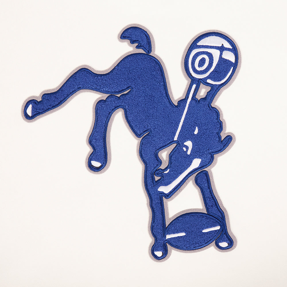 NFL BALTIMORE COLTS RETRO CLASSIC CHANDAIL À CAPUCHON POUR HOMME (COQUILLE D'ŒUF/BLEU ROYAL)