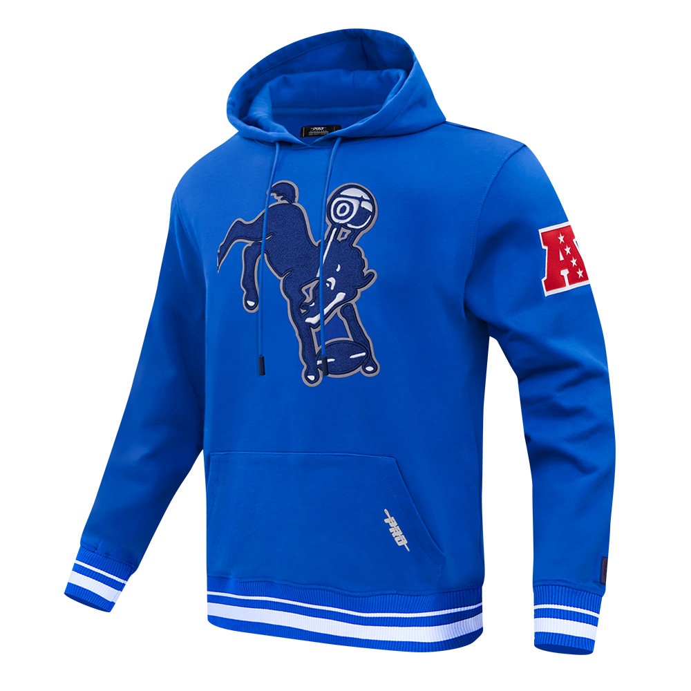 NFL BALTIMORE COLTS RETRO CLASSIC MEN'S PULLOVER HOODIE (ROYAL BLUE)