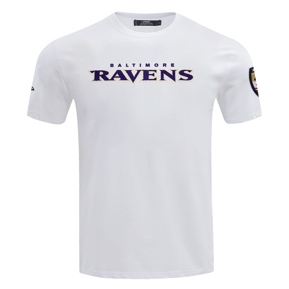 NFL BALTIMORE RAVENS CLASSIC CHENILLE   TEE (WHITE)