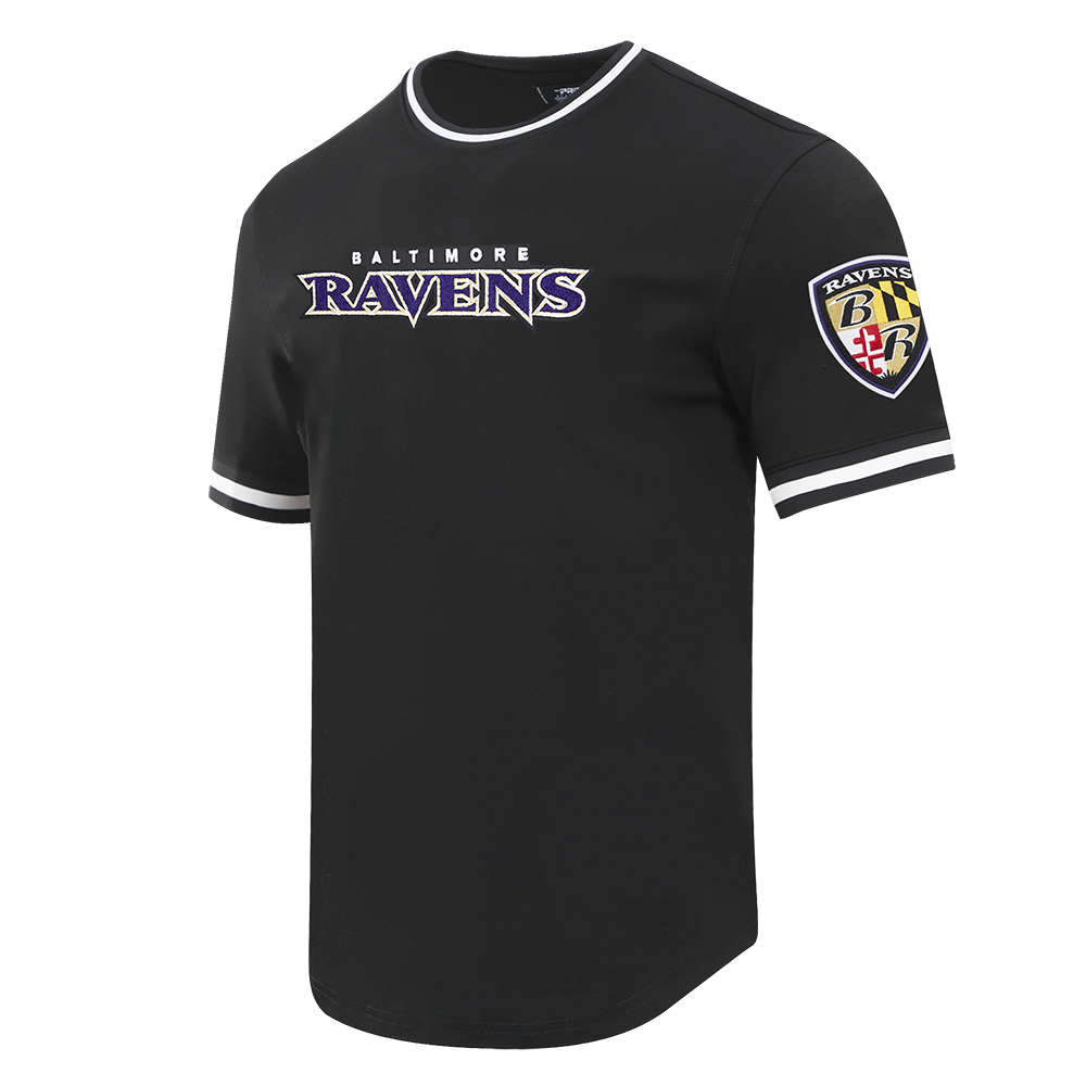 NFL BALTIMORE RAVENS CLASSIC CHENILLE MEN'S TEE (BLACK)