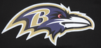 NFL BALTIMORE RAVENS CLASSIC MESH MEN'S SINGLE JERSEY STRIPED TEE (BLACK)
