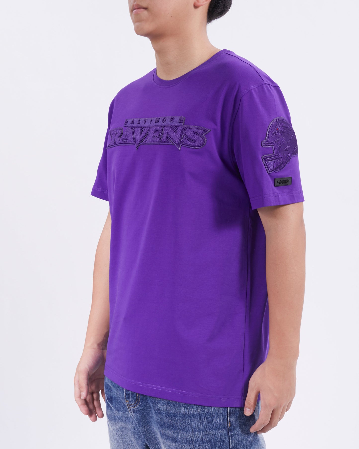 NFL BALTIMORE RAVENS TRIPLE TONAL SJ TEE (PURPLE)
