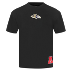 NFL BALTIMORE RAVENS WINGSPAN T-SHIRT À ÉPAULES TOMBANTES POUR HOMME (NOIR)