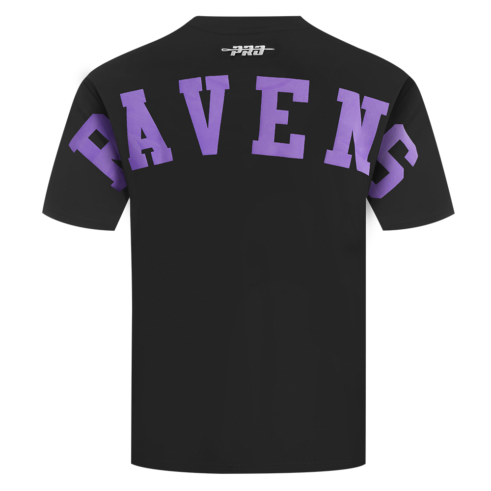 NFL BALTIMORE RAVENS WINGSPAN T-SHIRT À ÉPAULES TOMBANTES POUR HOMME (NOIR)