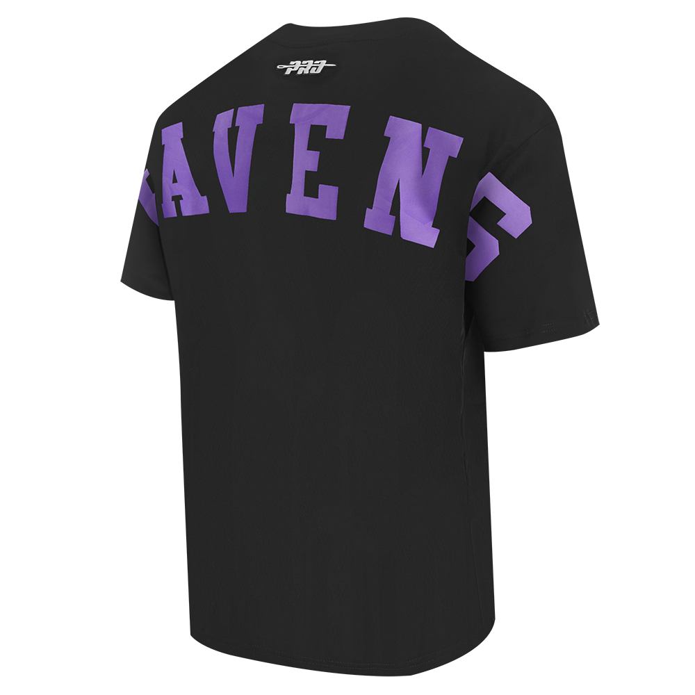 NFL BALTIMORE RAVENS WINGSPAN T-SHIRT À ÉPAULES TOMBANTES POUR HOMME (NOIR)