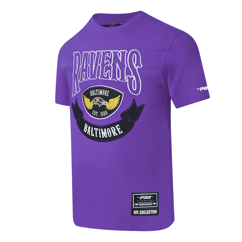 NFL BALTIMORE RAVENS BORN FOR SPORT T-SHIRT EN JERSEY SIMPLE POUR HOMME (VIOLET)