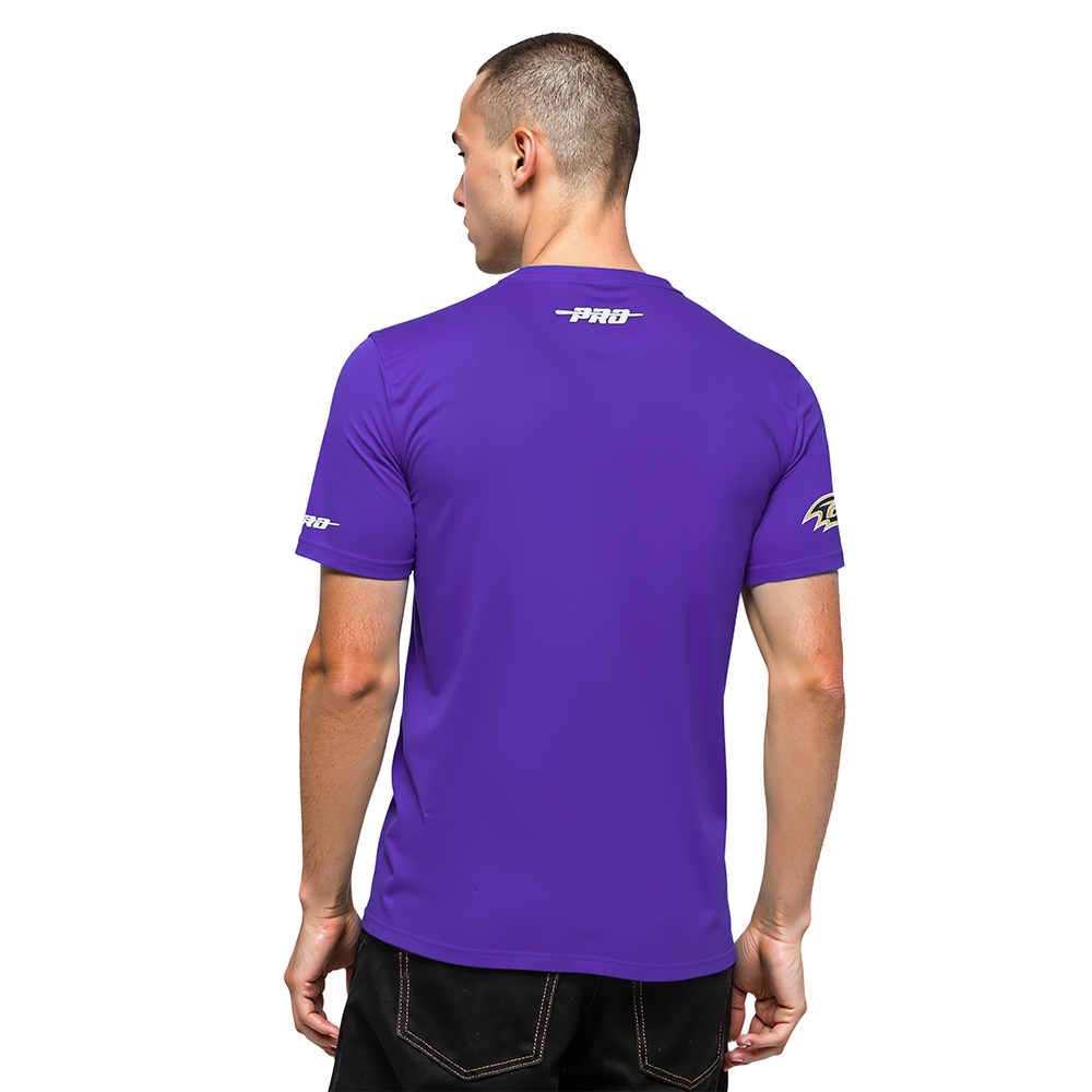 NFL BALTIMORE RAVENS BORN FOR SPORT T-SHIRT EN JERSEY SIMPLE POUR HOMME (VIOLET)