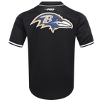 NFL BALTIMORE RAVENS RAYMOND LEWIS JR #52 MESH BOUTONNÉ POUR HOMME (NOIR)