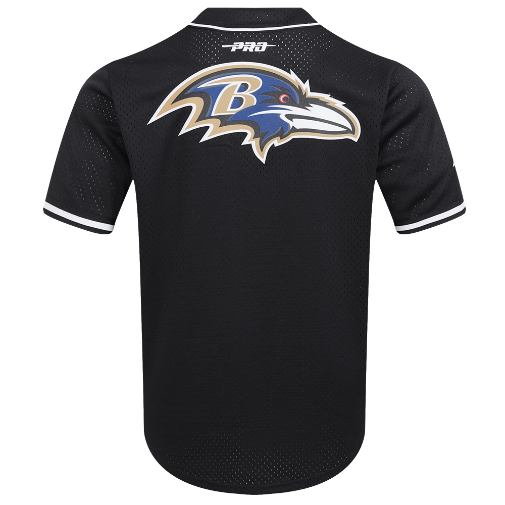 NFL BALTIMORE RAVENS RAYMOND LEWIS JR #52 MESH BOUTONNÉ POUR HOMME (NOIR)